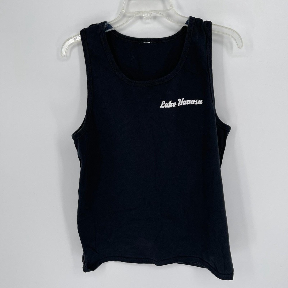Vintage Men's Black Lake Havasu Arizona Souvenir Beach Surf‎ Tank Top Size M